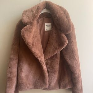 Abercrombie Faux Fur Cropped Coat
